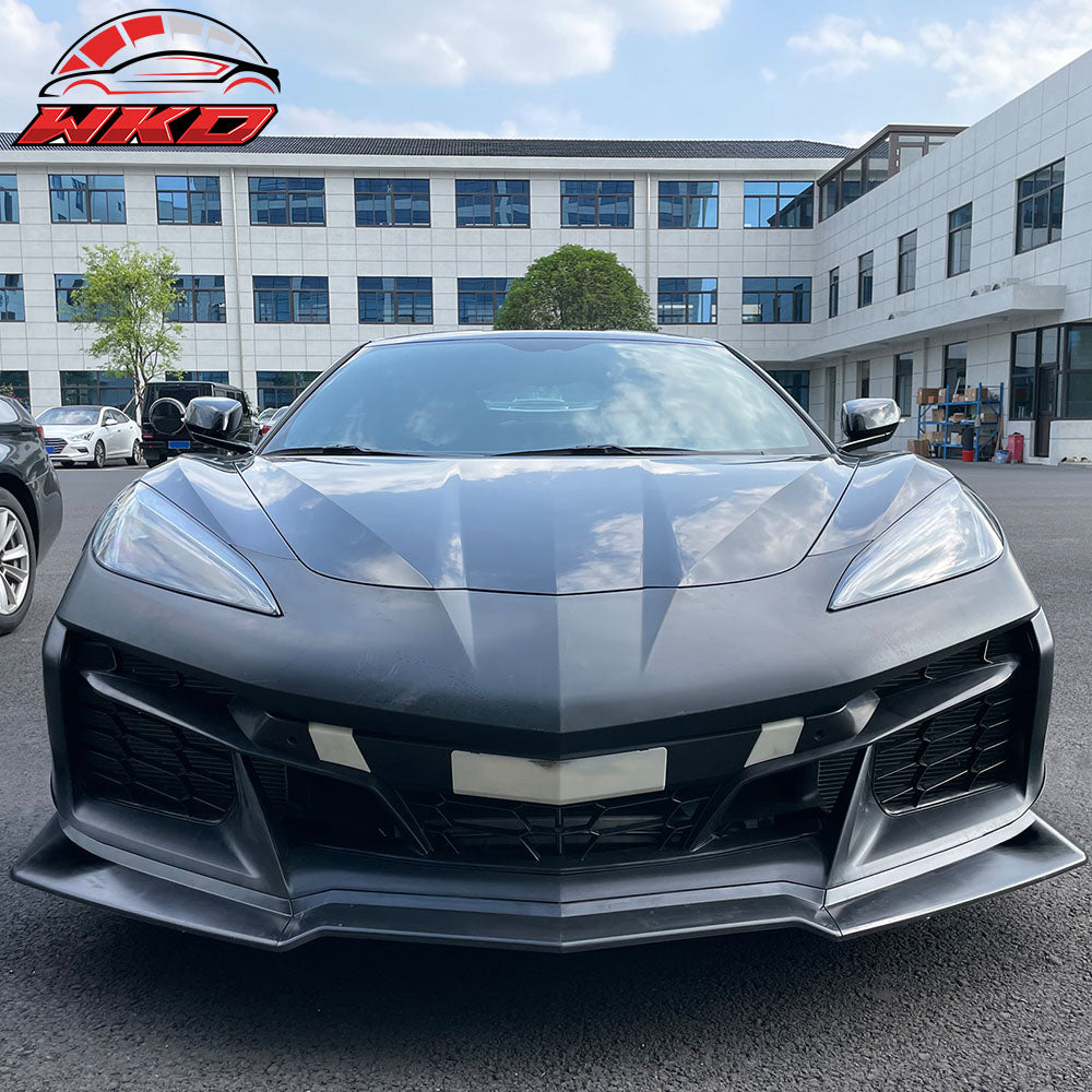 Fits 20-25 Chevy Corvette Front Bumper Cover E-RAY Style Conversion Unpainted