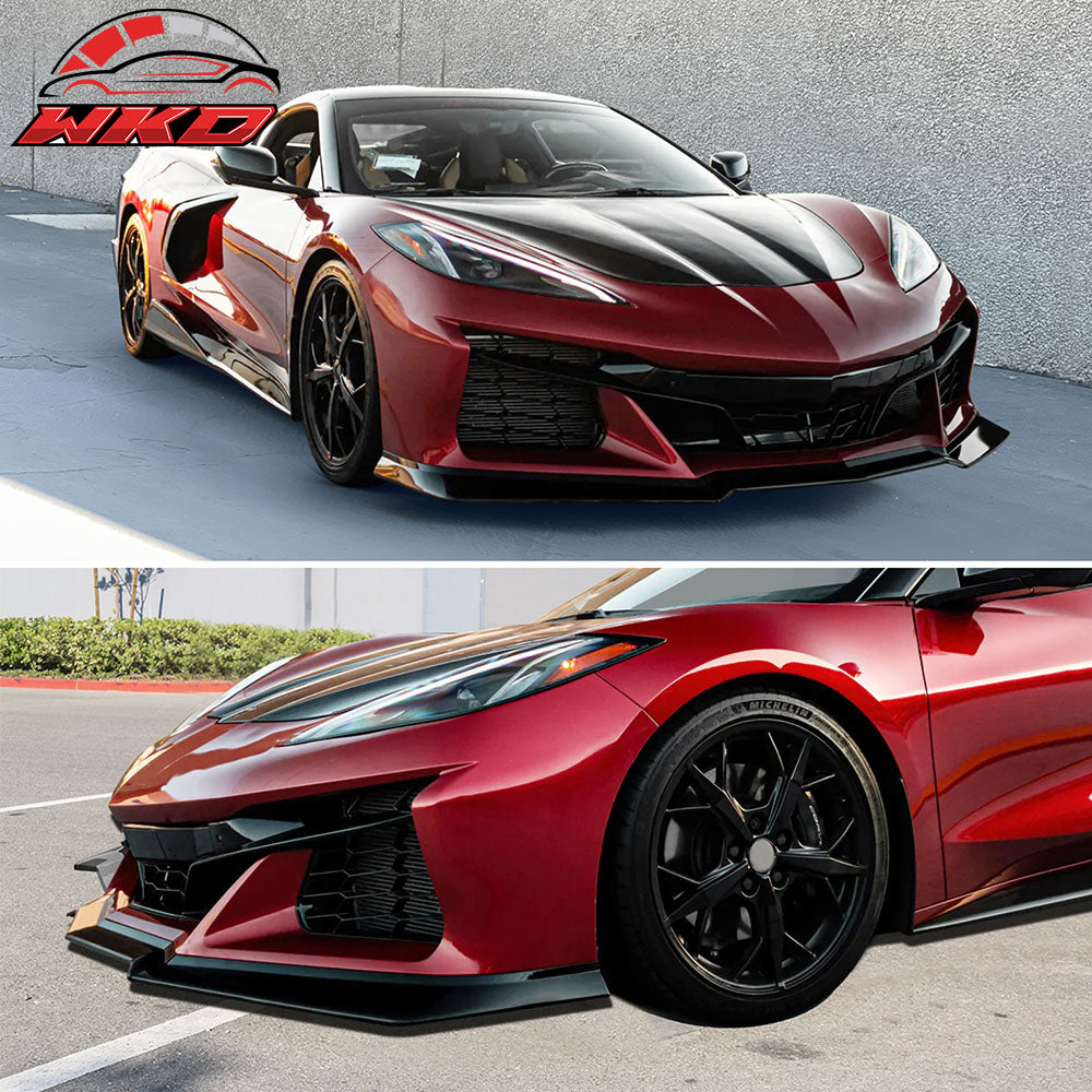 Fits 20-25 Chevy Corvette Front Bumper Cover E-RAY Style Conversion Unpainted