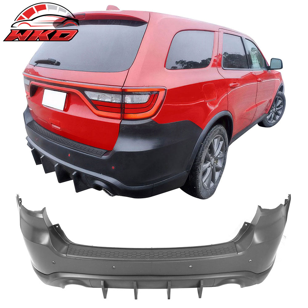 Fits 21-25 Dodge Durango Rear Bumper Cover Hellcat Style Conversion V1 Diffuser