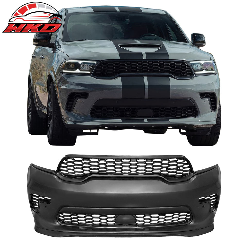Fits 21-25 Dodge Durango Front Rear Bumper Hellcat Style Conversion V2 Diffuser