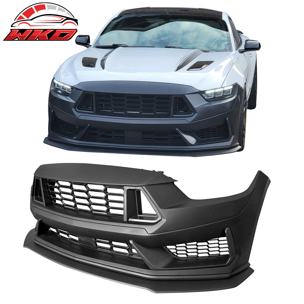 Wholesale 15-17 Ford Mustang 24+ Dark Horse HP Style Front Bumper Conversion W/ Grille