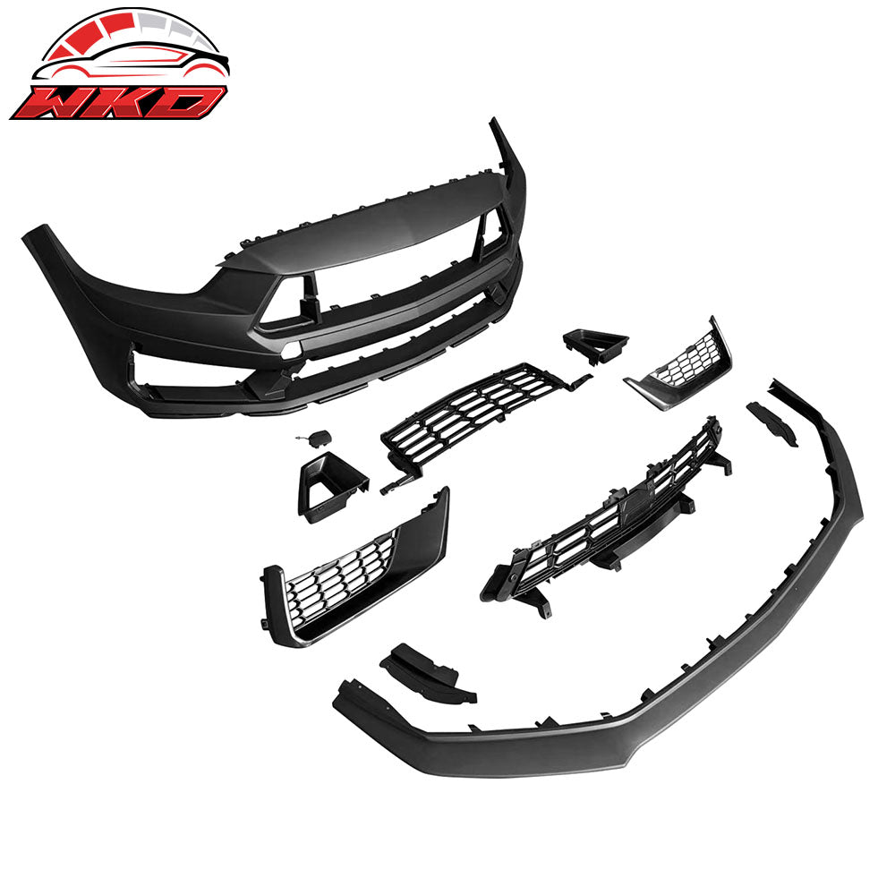 Wholesale 15-17 Ford Mustang 24+ Dark Horse HP Style Front Bumper Conversion W/ Grille