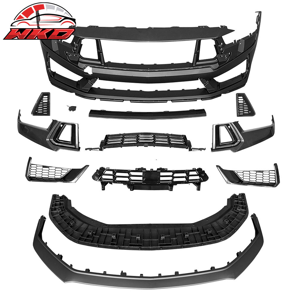 24-26 Ford Mustang Dark Horse Front Bumper Conversion Kit W/ Mesh Grilles | Wholesale