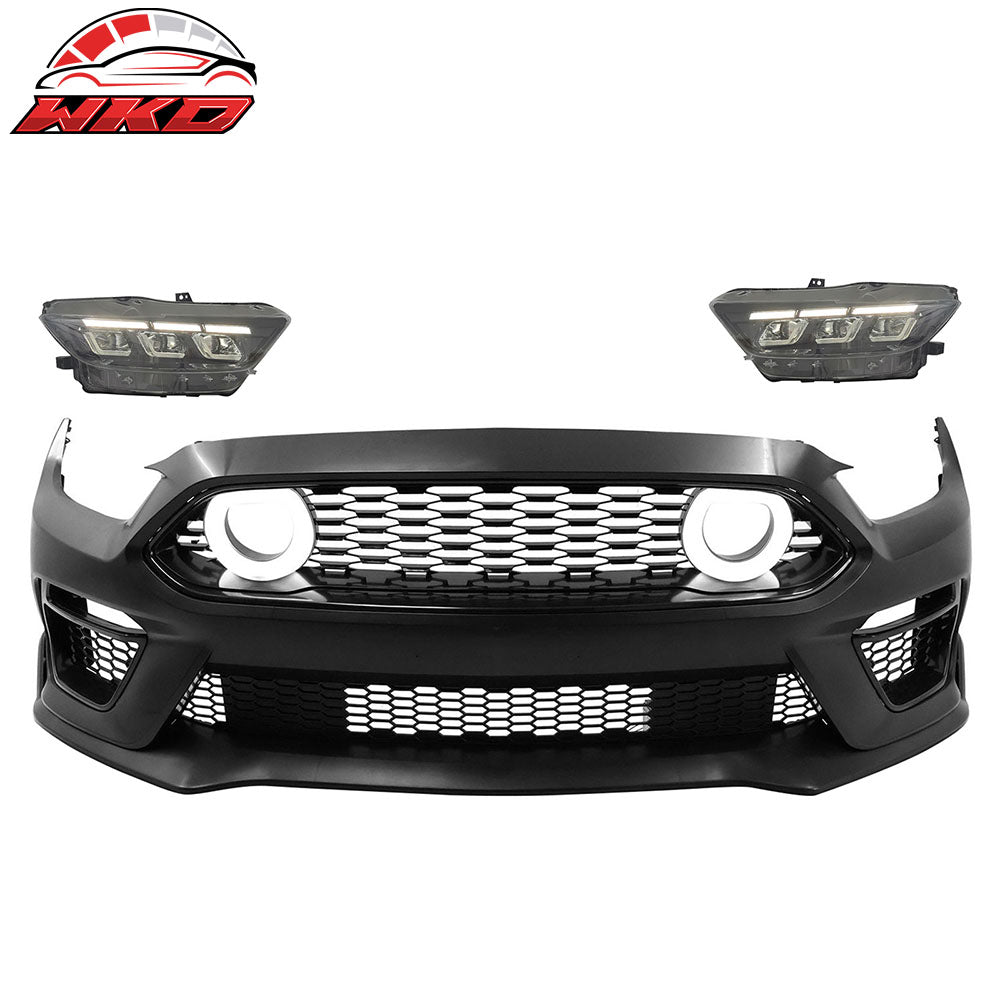 For 15-17 Ford Mustang Mach 1 Style Front Bumper Cover LED Grille 2024 Headlight | Wholesale