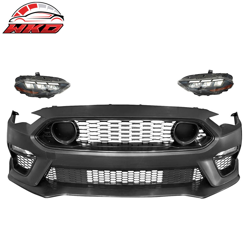 18-23 Ford Mustang Mach 1 Front Bumper Cover Conversion 2024 LED Headlights | Wholesale