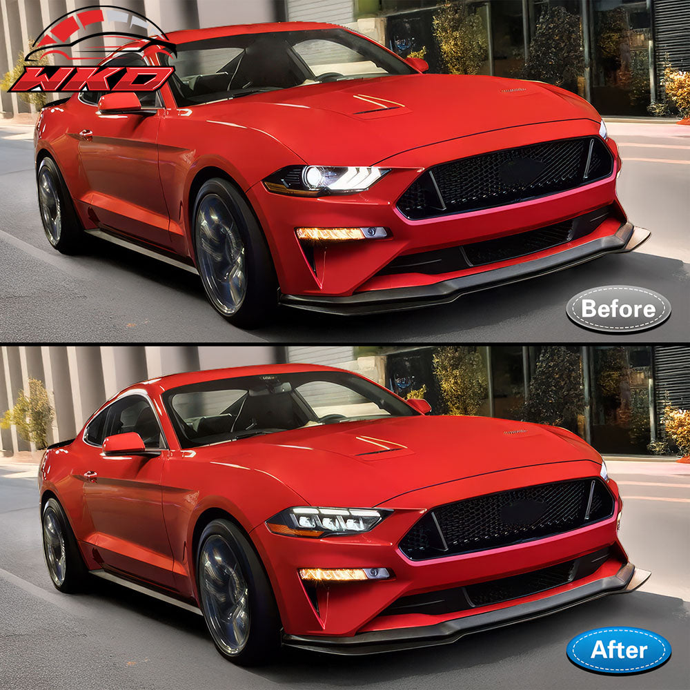 Fits 18-23 Ford Mustang Dark Horse Front Bumper Conversion Switchback Headlights