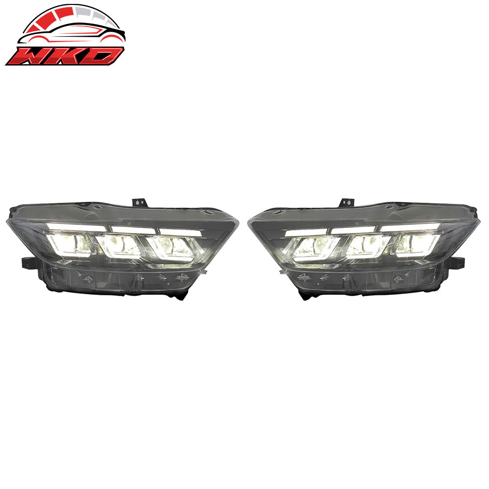 For 18-23 Ford Mustang 2021 Mach 1 Style Front Bumper Cover LED Grille Headlight
