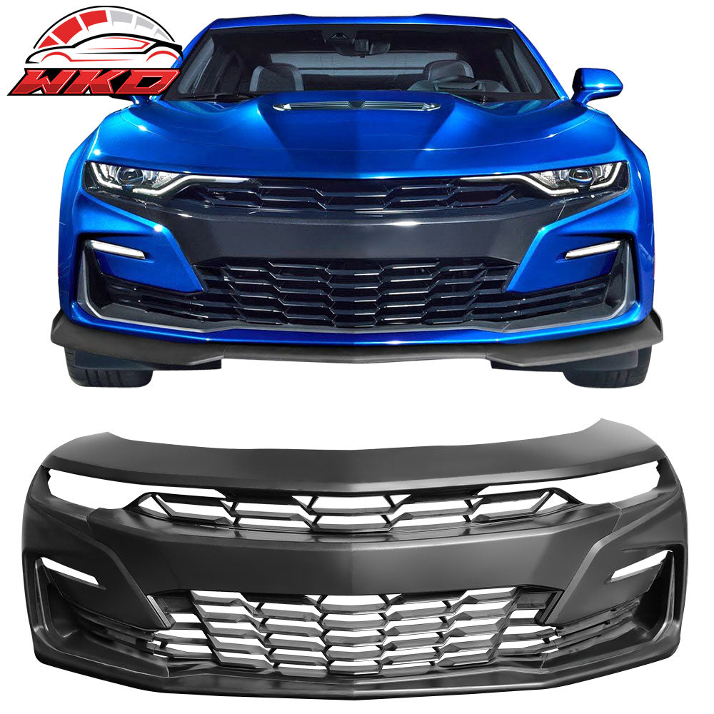 For 19-24 Camaro SS Style PP Front Bumper Cover Conversion Daytime Running Light