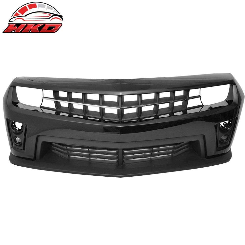 Wholesale 10-13 Chevy Camaro ZL1 Style Front Bumper Cover PP Painted #WA8555 Black