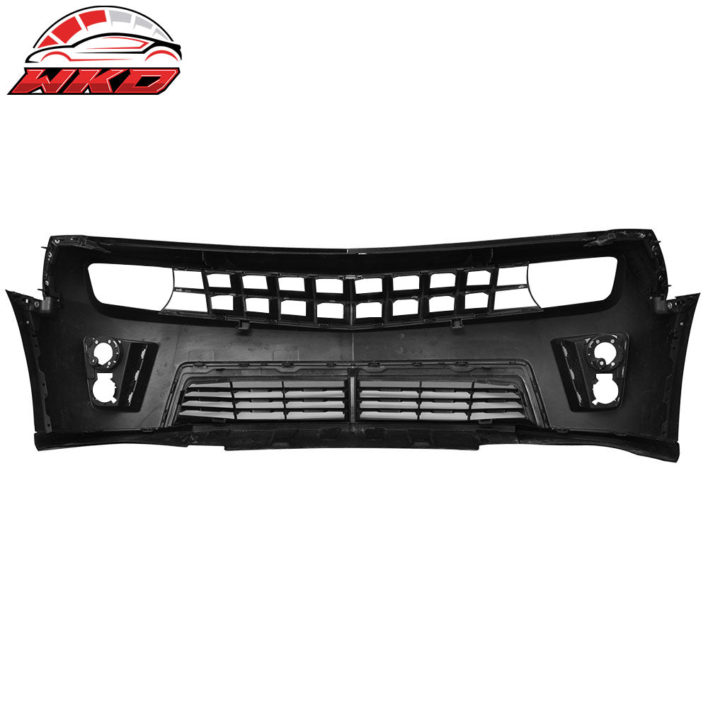 Fits 10-13 Chevy Camaro ZL1 Style Front Bumper Cover PP Painted #WA8555 Black