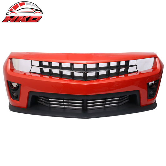 Wholesale 10-13 Chevy Camaro ZL1 Style Front Bumper Cover PP Painted #WA502Q Orange