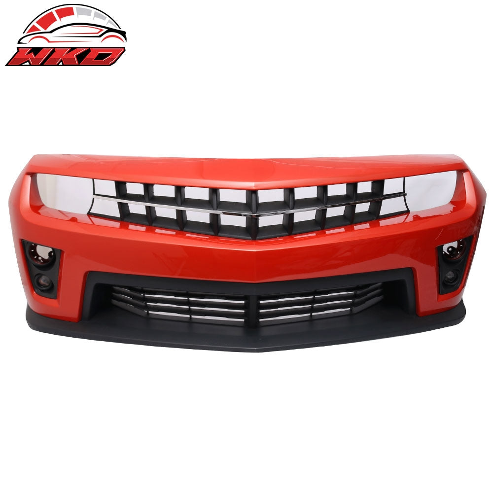 Wholesale 10-13 Chevy Camaro ZL1 Style Front Bumper Cover PP Painted #WA502Q Orange