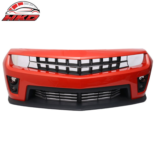 Wholesale 10-13 Chevy Camaro ZL1 Style Front Bumper Cover PP Painted #WA502Q Orange