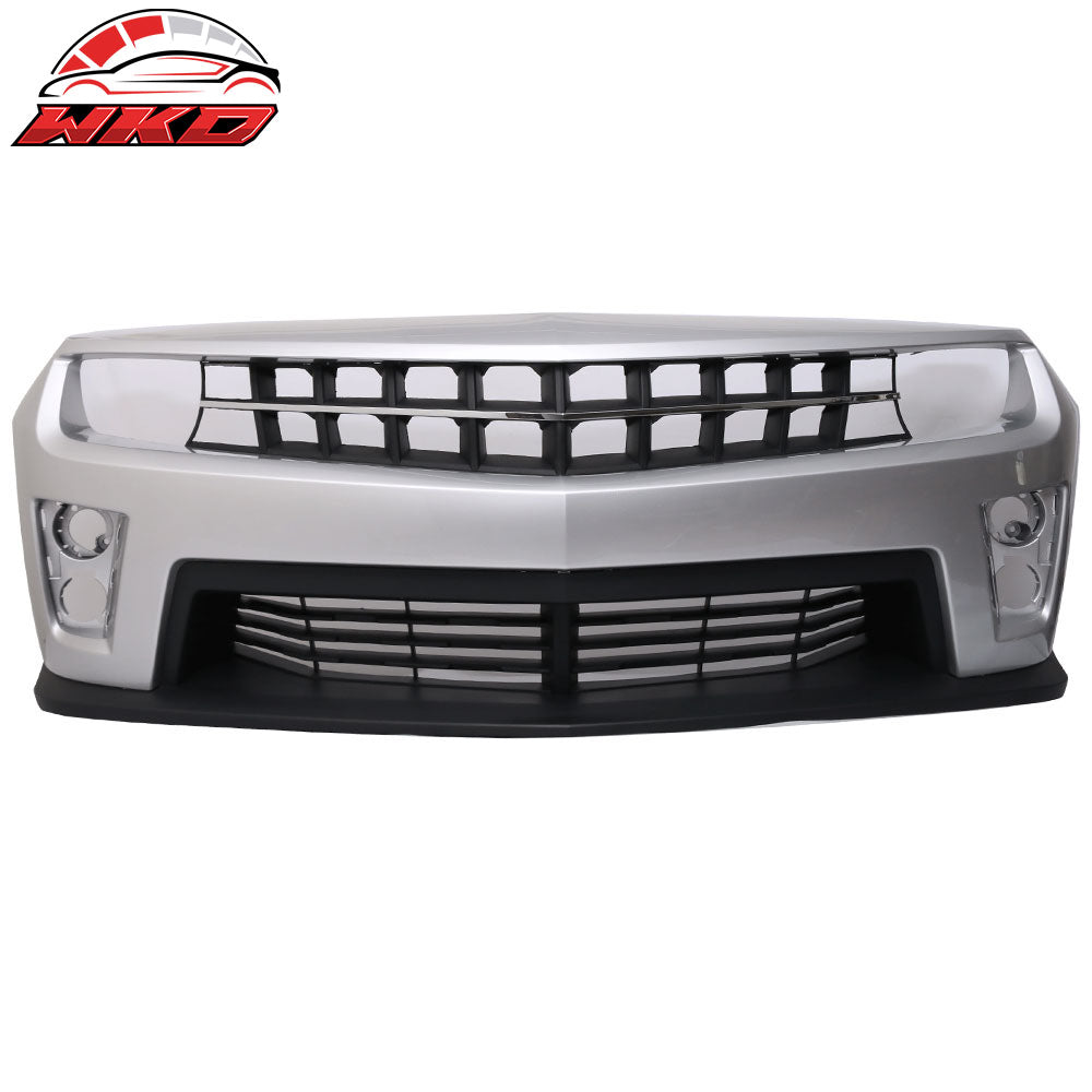 Wholesale 10-13 Chevy Camaro ZL1 Style Front Bumper Cover PP Painted #WA636R Silver