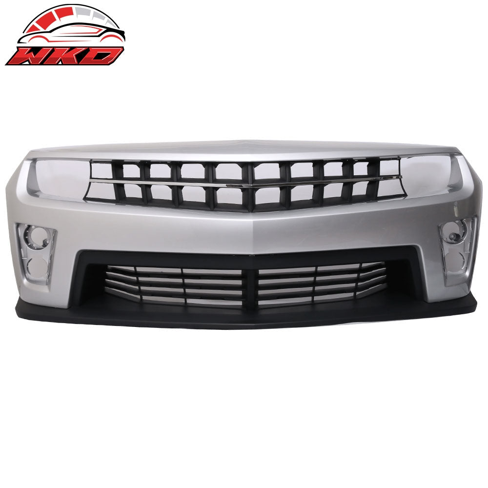 Wholesale 10-13 Chevy Camaro ZL1 Style Front Bumper Cover PP Painted #WA636R Silver