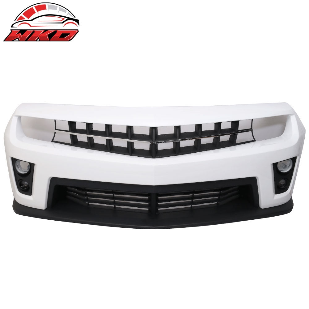 Wholesale 10-13 Chevy Camaro ZL1 Style Front Bumper Cover PP Painted #WA8624 White