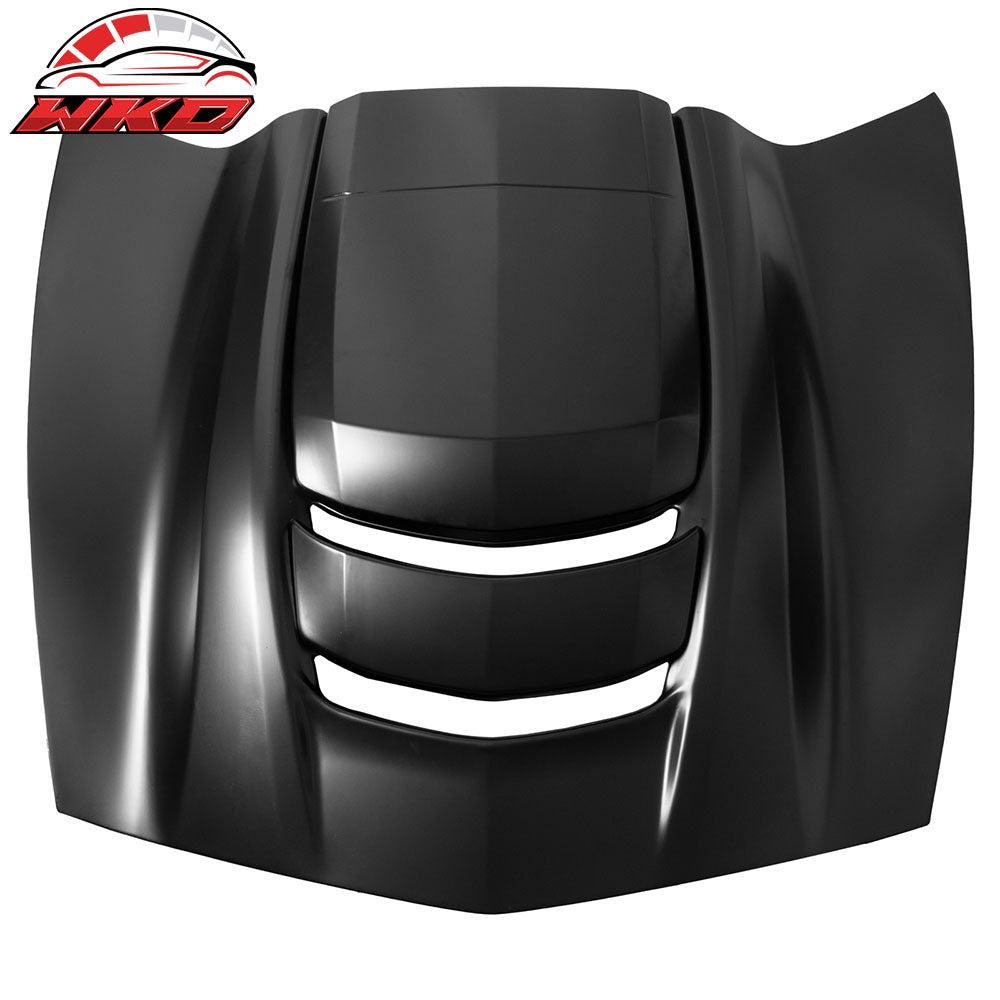 Fits 14-19 Chevy Corvette C7 ZR1 Style Cowl Vented Extractor Front Bumper Hood