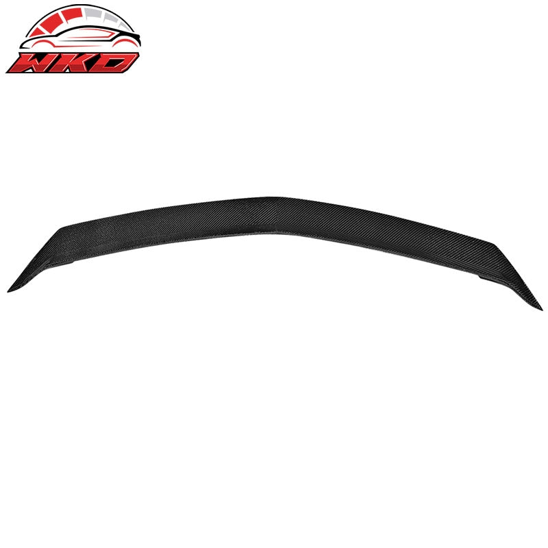 Fits 16-19 Cadillac ATS-V Sedan Only V Style Trunk Spoiler - Matte Carbon Fiber