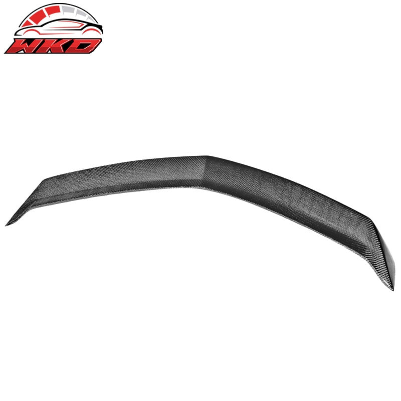 Fits 16-19 Cadillac ATS-V Sedan Only V Style Trunk Spoiler - Matte Carbon Fiber
