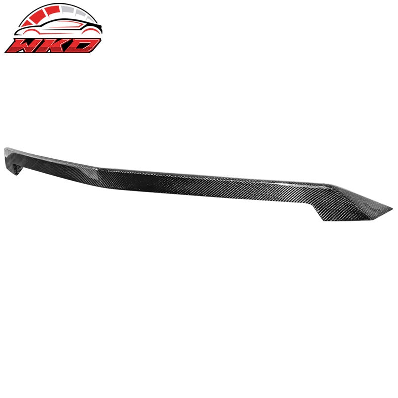 Fits 16-19 Cadillac ATS-V Sedan Only V Style Trunk Spoiler - Matte Carbon Fiber