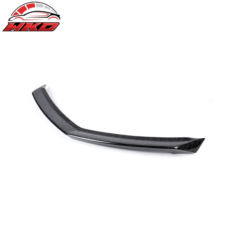 Fits 16-19 Cadillac ATS V Style Rear Trunk Spoiler Lip Matte Forged Carbon Fiber