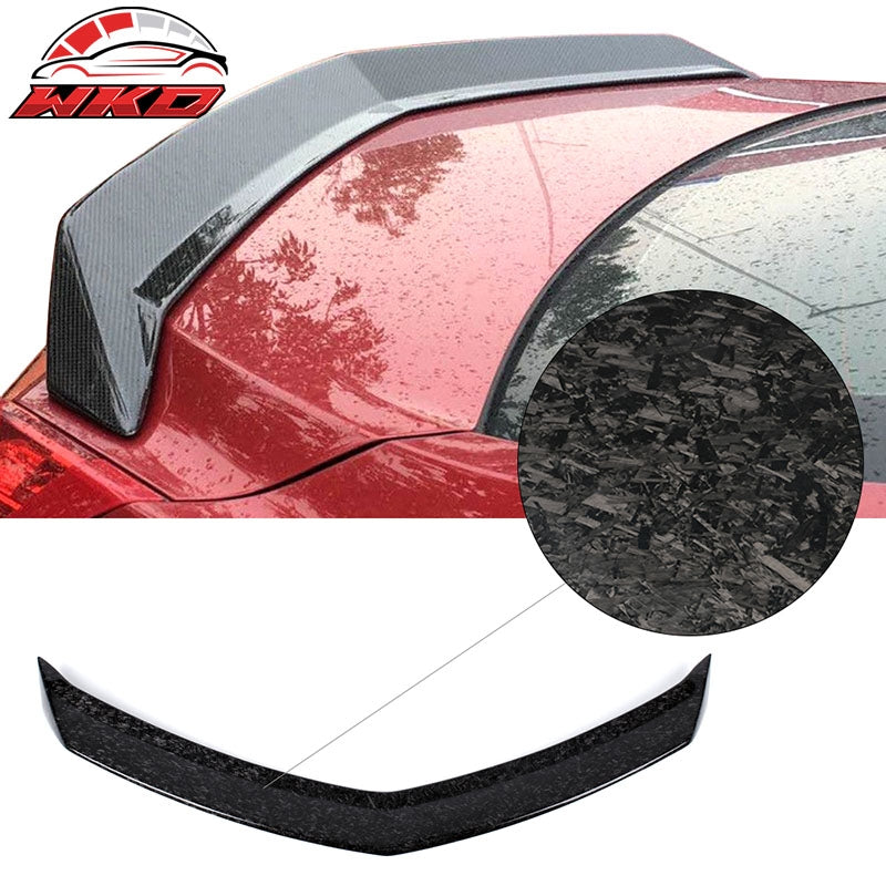 Fits 16-19 Cadillac ATS-V V Style Trunk Spoiler Wing Forged Carbon Fiber