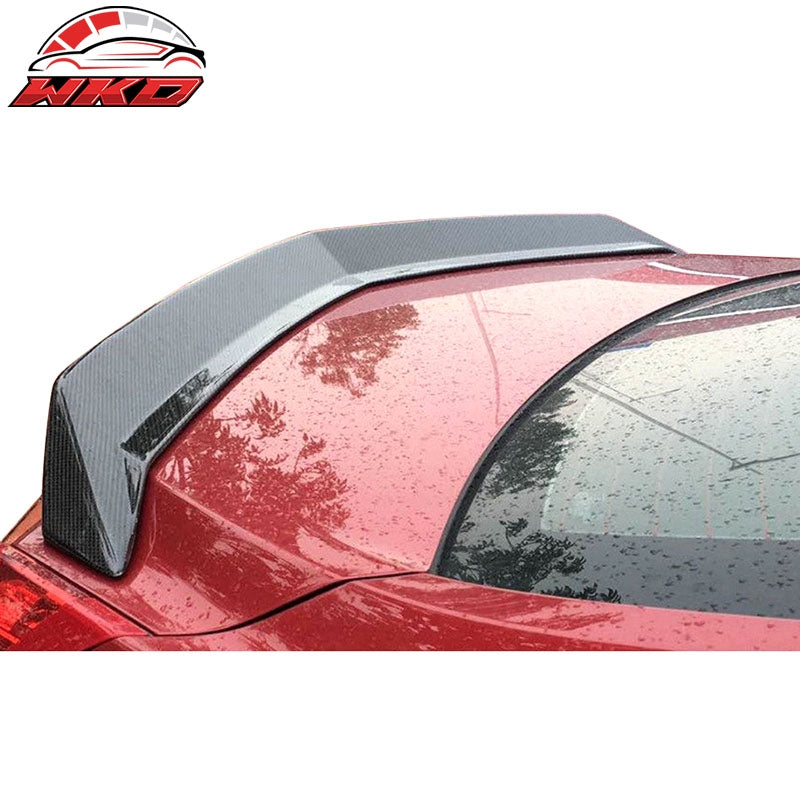 Fits 16-19 Cadillac ATS-V V Style Trunk Spoiler Wing Forged Carbon Fiber