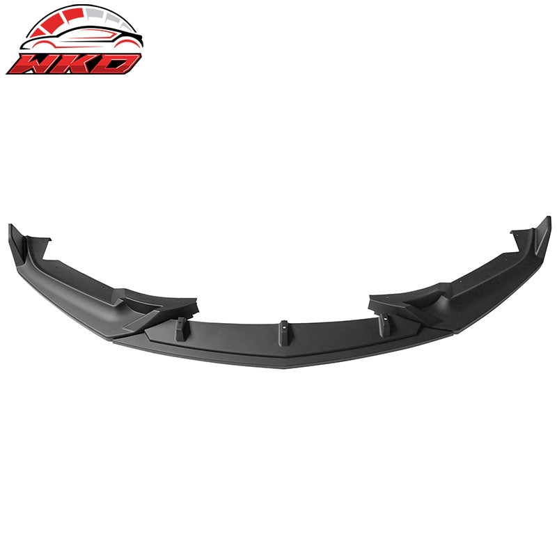 Fits 20-24 Cadillac CT5 3PC Matte Black Front Bumper Lip Spoiler