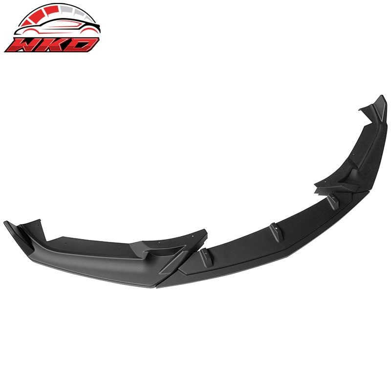 Fits 20-24 Cadillac CT5 3PC Matte Black Front Bumper Lip Spoiler