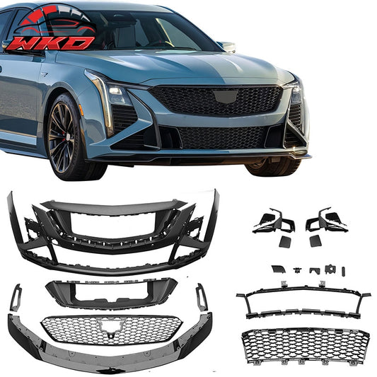 Wholesale For 25-26 Cadillac CT5 Front Bumper Cover V Blackwing Style Conversion PP Fascia - Wikond Auto