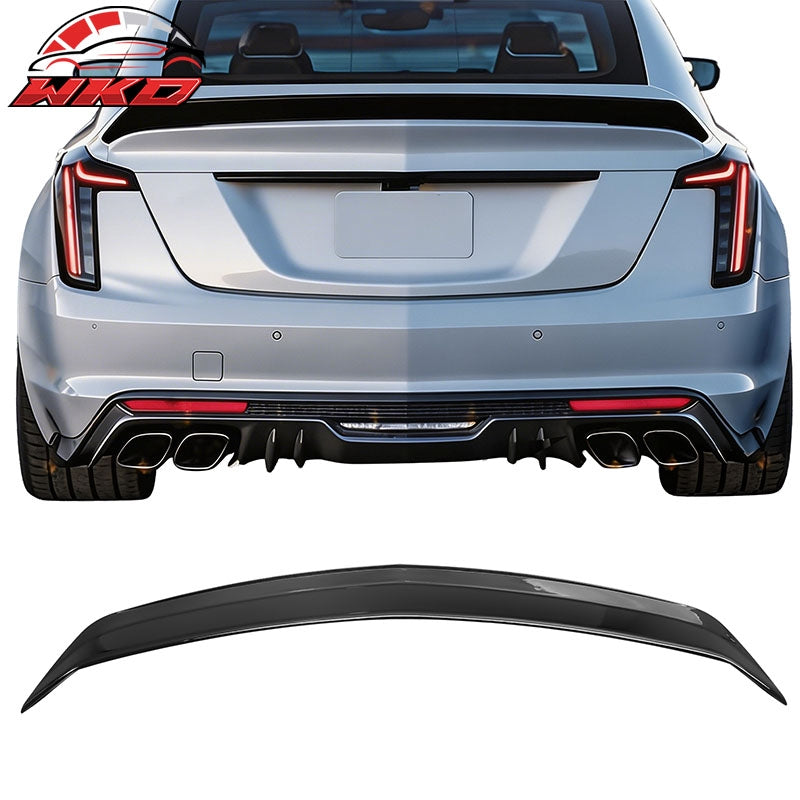 Wholesale For 20-26 Cadillac CT5 V Blackwing Style Gloss Black Rear Trunk Spoiler Wing ABS