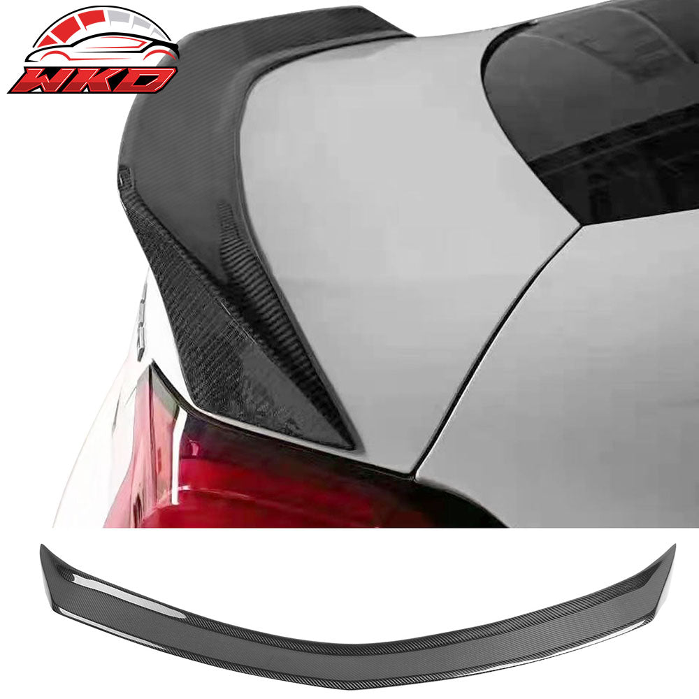Fits 20-25 Cadillac CT5 V Style Rear Trunk Spoiler Wing Lip Carbon Fiber CF