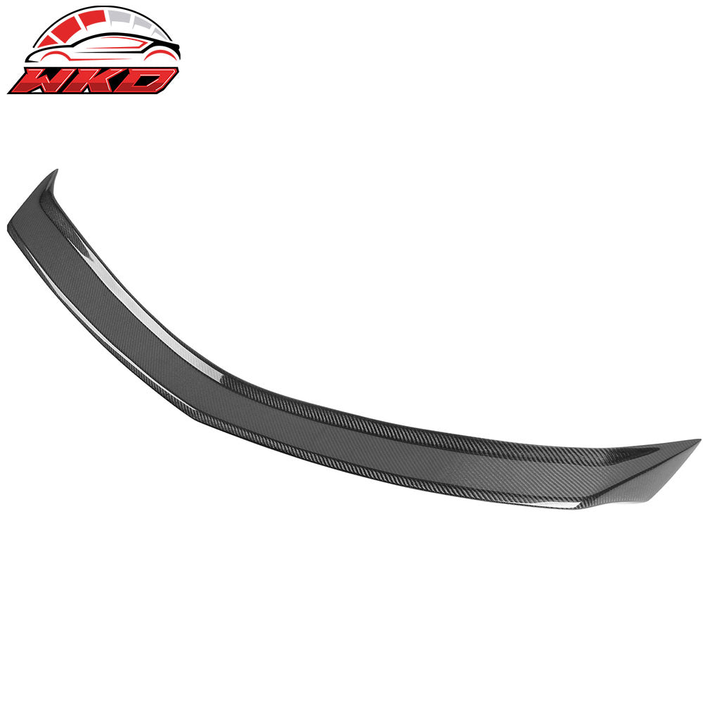 Fits 20-25 Cadillac CT5 V Style Rear Trunk Spoiler Wing Lip Carbon Fiber CF