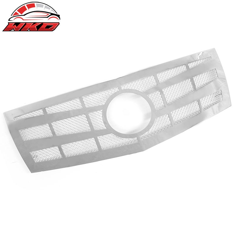 Fits 08-13 Cadillac CTS Front Bumper Upper Mesh Grille Insert Assembly Chrome