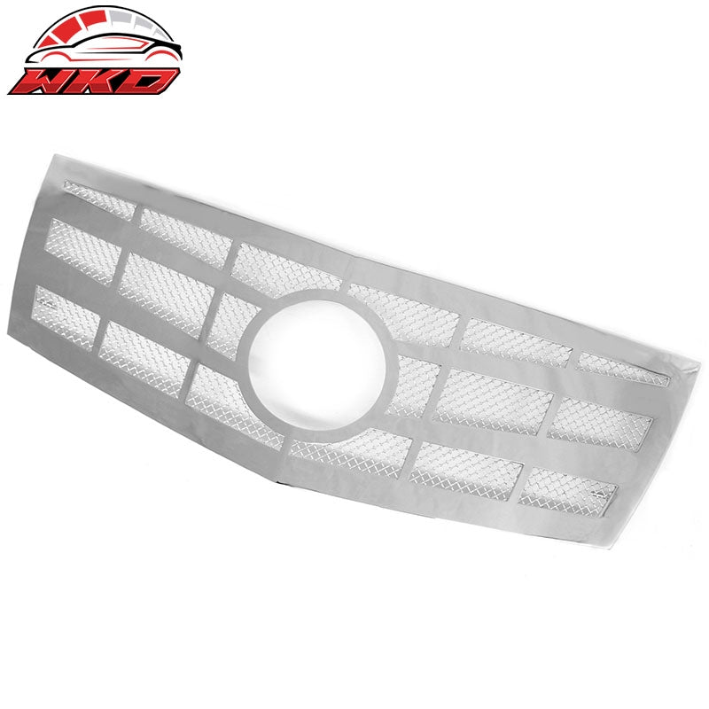 Fits 08-13 Cadillac CTS Front Bumper Upper Mesh Grille Insert Assembly Chrome
