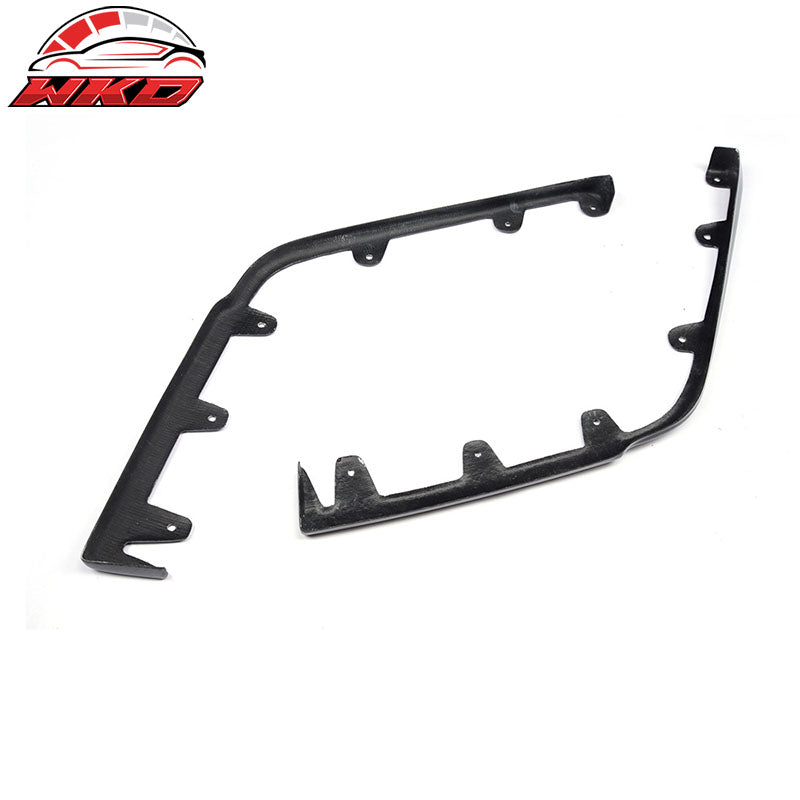 Fits 09-15 Cadillac CTS V KPE Style Front Bumper Lip Splitter Matte Carbon Fiber