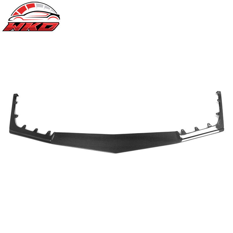 Fits 09-15 Cadillac CTS V HEN Style Front Bumper Lip Carbon Fiber Spoiler Kit
