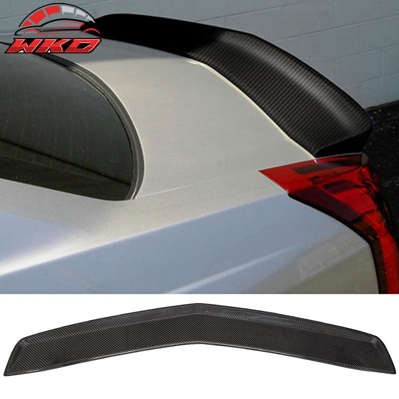 Fits 03-07 Cadillac CTS OE Style Carbon Fiber CF Flash Mount Rear Trunk Spoiler