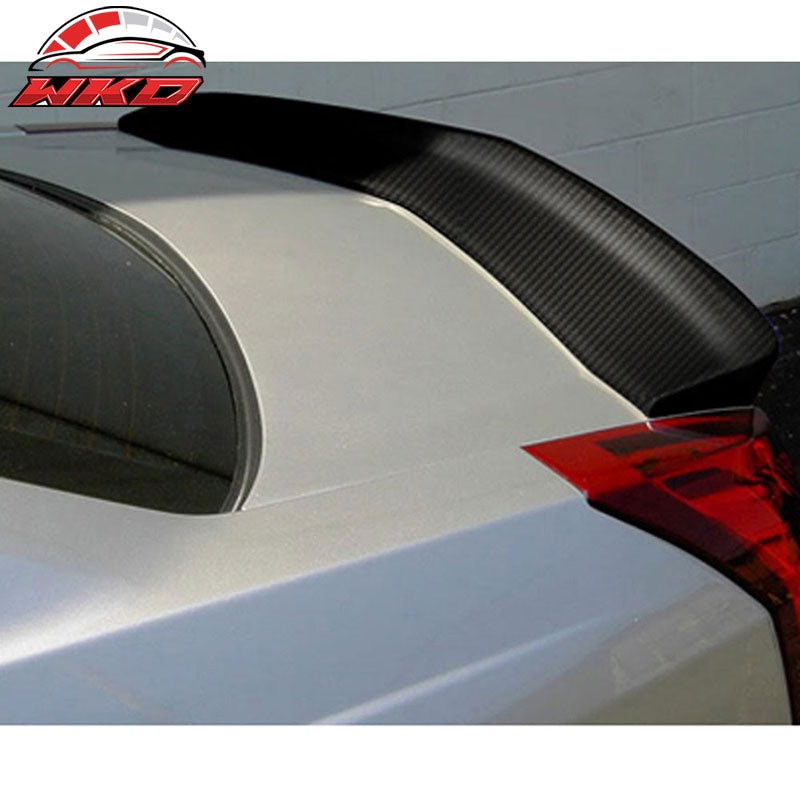 Fits 03-07 Cadillac CTS OE Style Carbon Fiber CF Flash Mount Rear Trunk Spoiler