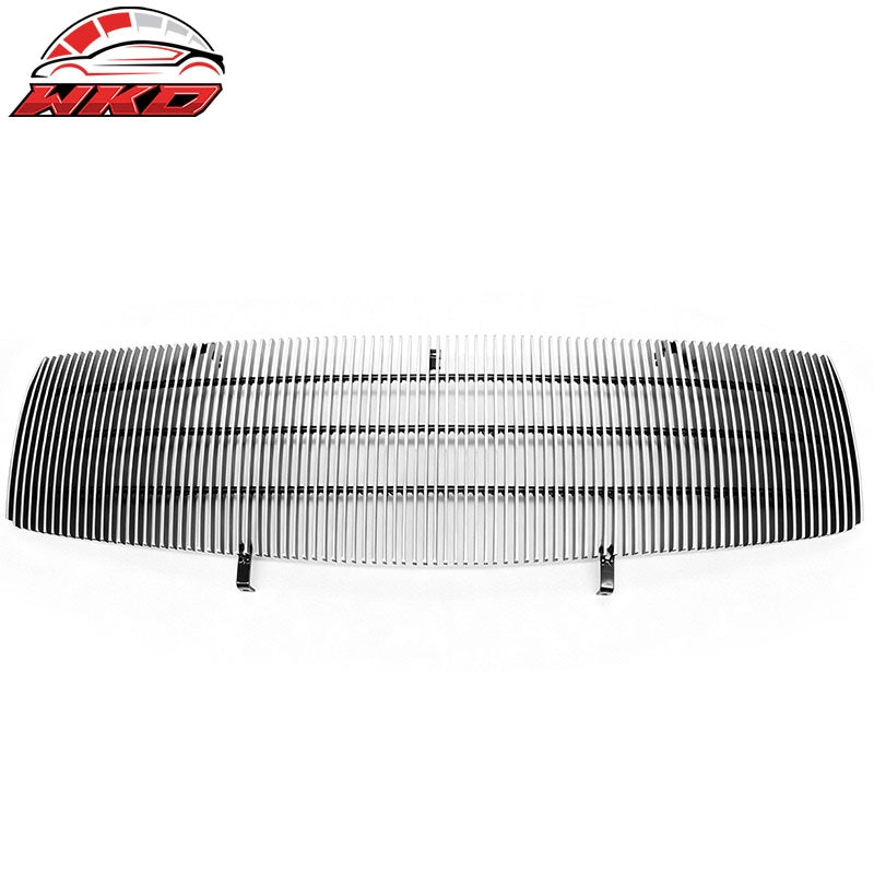Fits 2002-2006 Cadillac Escalade Vertical Style Front Bumper Hood Grille Chrome