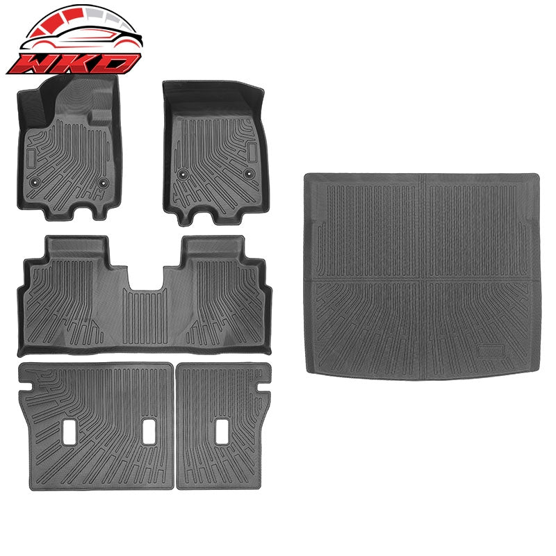 Fits 25-26 Cadillac Optiq TPE All Weather Floor Mats + Trunk Mat + Backrest Mats
