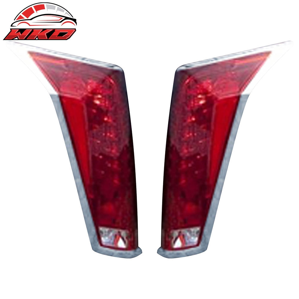 Wholesale 10-13 Cadillac SRX 2PCS Rear Tail Lights Lamp Bezels Cover Trim ABS Chrome
