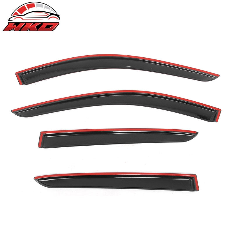 Fits 19-25 Cadillac XT4 Tape on Window Visors Vent Rain Sun Guards Deflectors