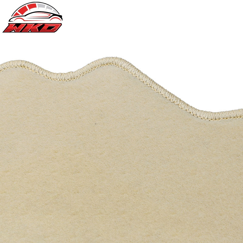 Fits 17-26 Cadillac XT5 Beige Nylon Floor Mats Front Rear Custom Carpets Liner