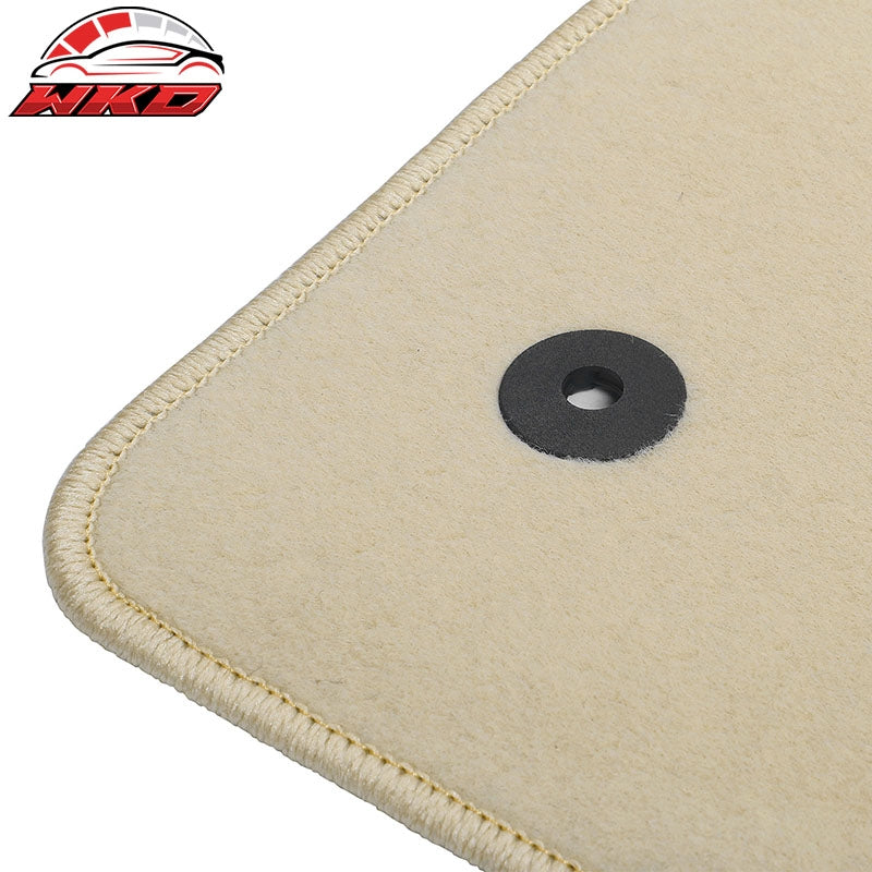 Fits 17-26 Cadillac XT5 Beige Nylon Floor Mats Front Rear Custom Carpets Liner