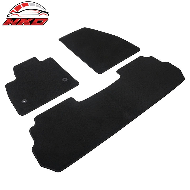 Fits 17-26 Cadillac XT5 Black Nylon Floor Mats Front Rear Custom Carpets Liner