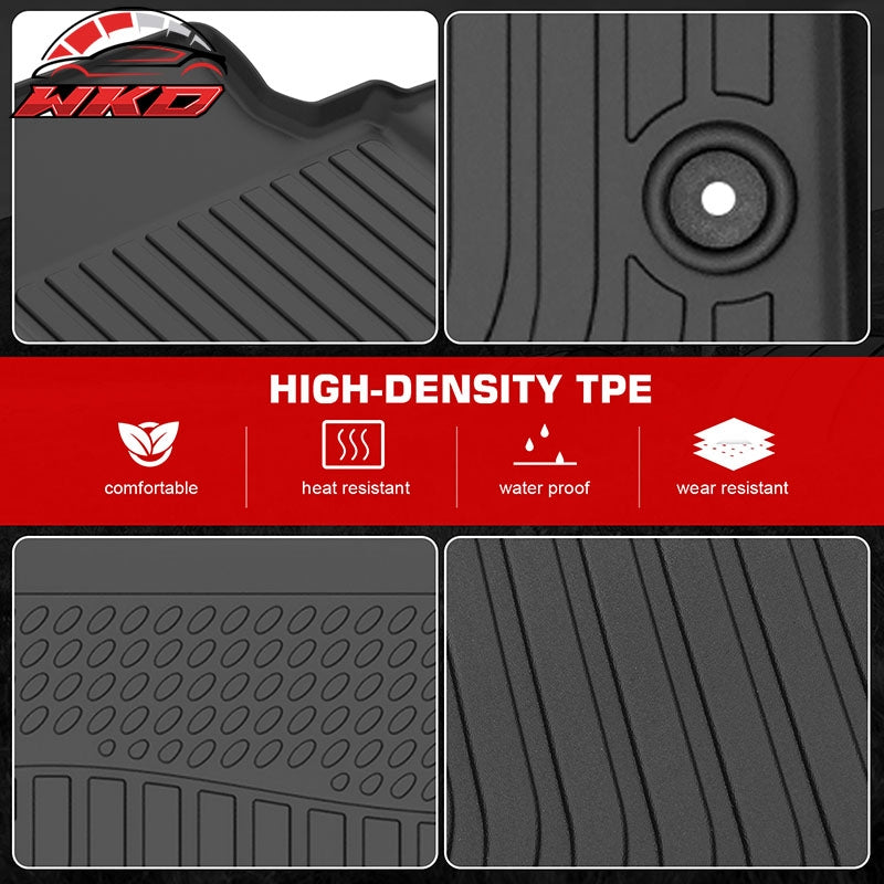 Fits 17-26 Cadillac XT5 TPE All Weather Waterproof 3D Floor Liners + Trunk Mats