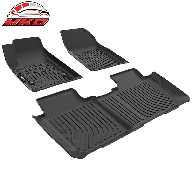 Fits 17-26 Cadillac XT5 TPE All Weather Waterproof 3D Floor Liners + Trunk Mats
