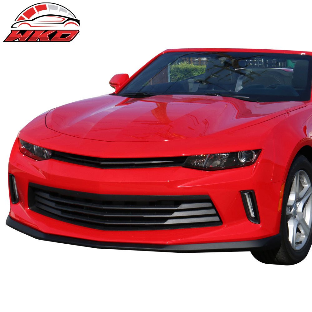 Fits 16-18  Chevrolet Camaro LT OE Style Unpainted Front Bumper Lip Spoiler ABS