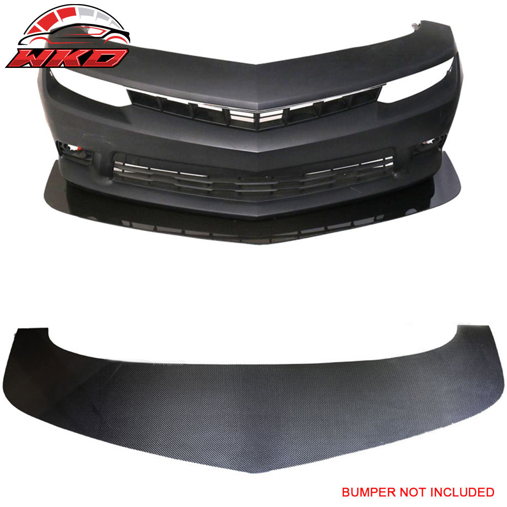 Fits 14-15 Chevrolet Camaro V1 Front Bumper Lip Carbon Fiber CF